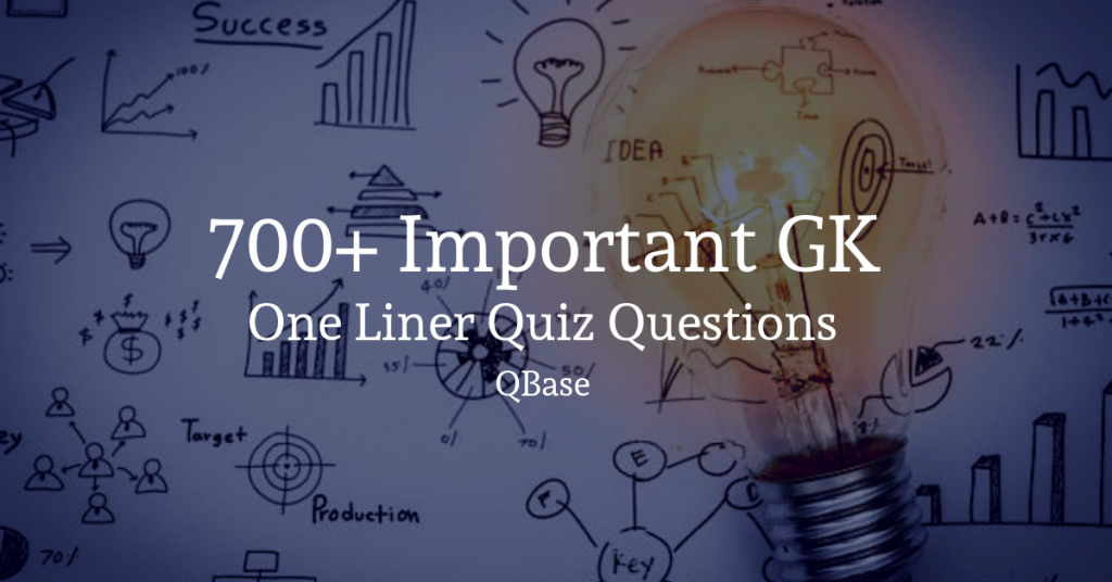 important gk one liner quiz