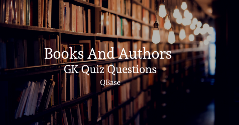 Books and Authors GK Quiz