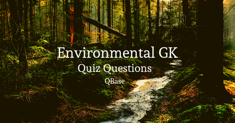 important environment quiz questions