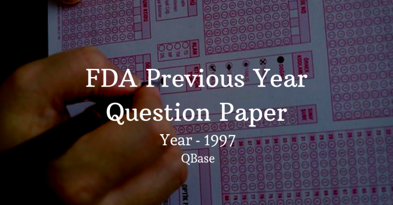 FDA Previous Year Question Paper in Kannada
